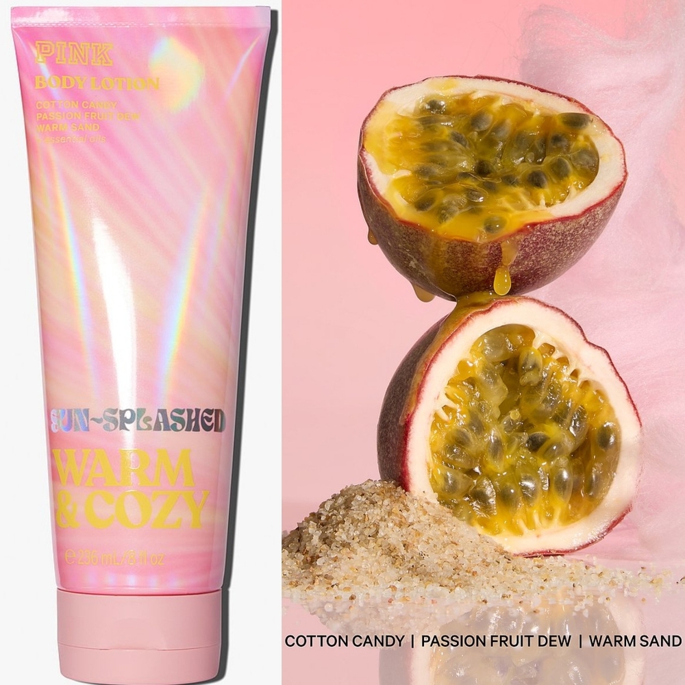 PINK Victoria's Secret Sun-Splashed Warm & Cozy Body Lotion 8oz New RARE